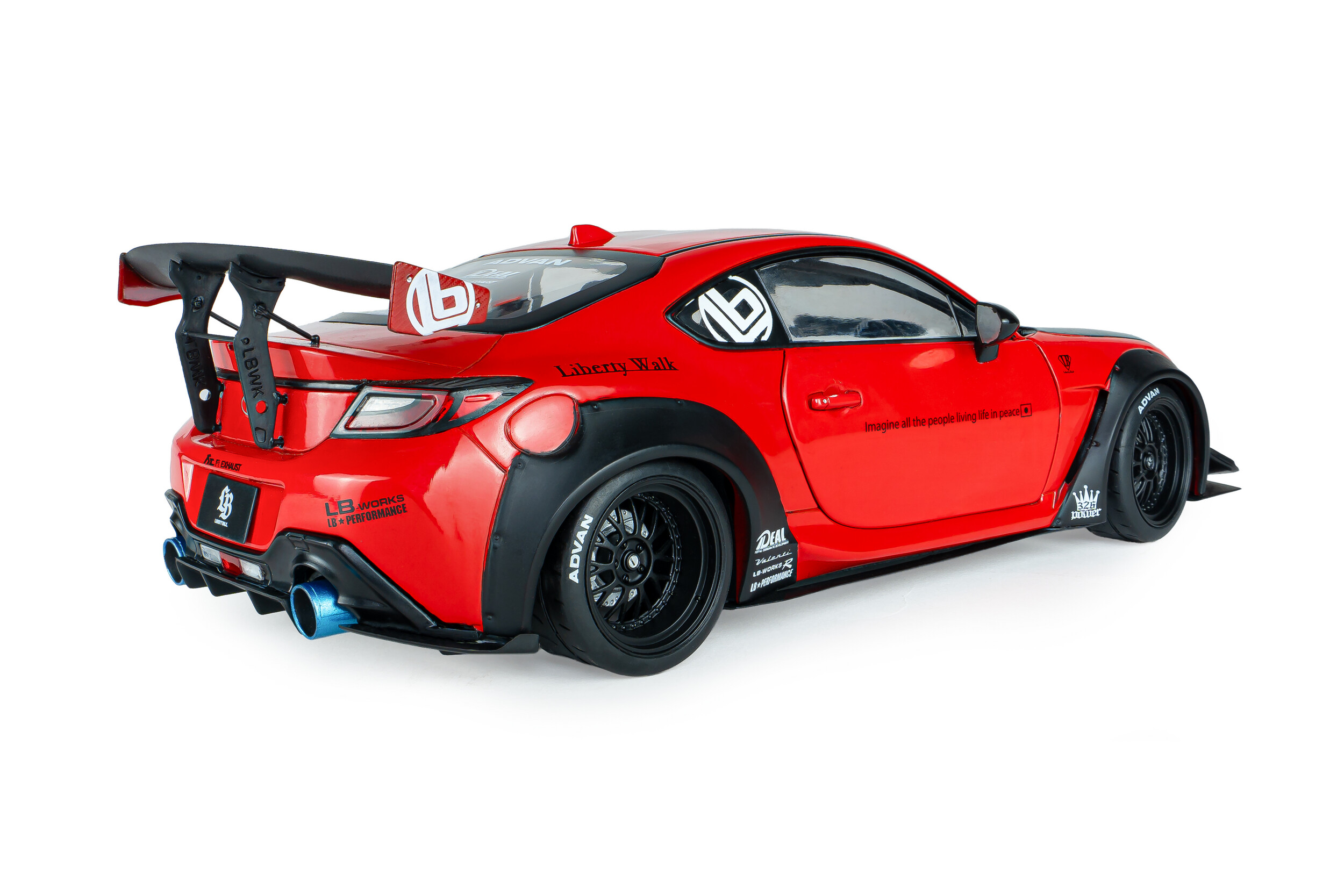 Toyota GR86 Liberty Walk Body Kit 2024 red 1:18 Solido