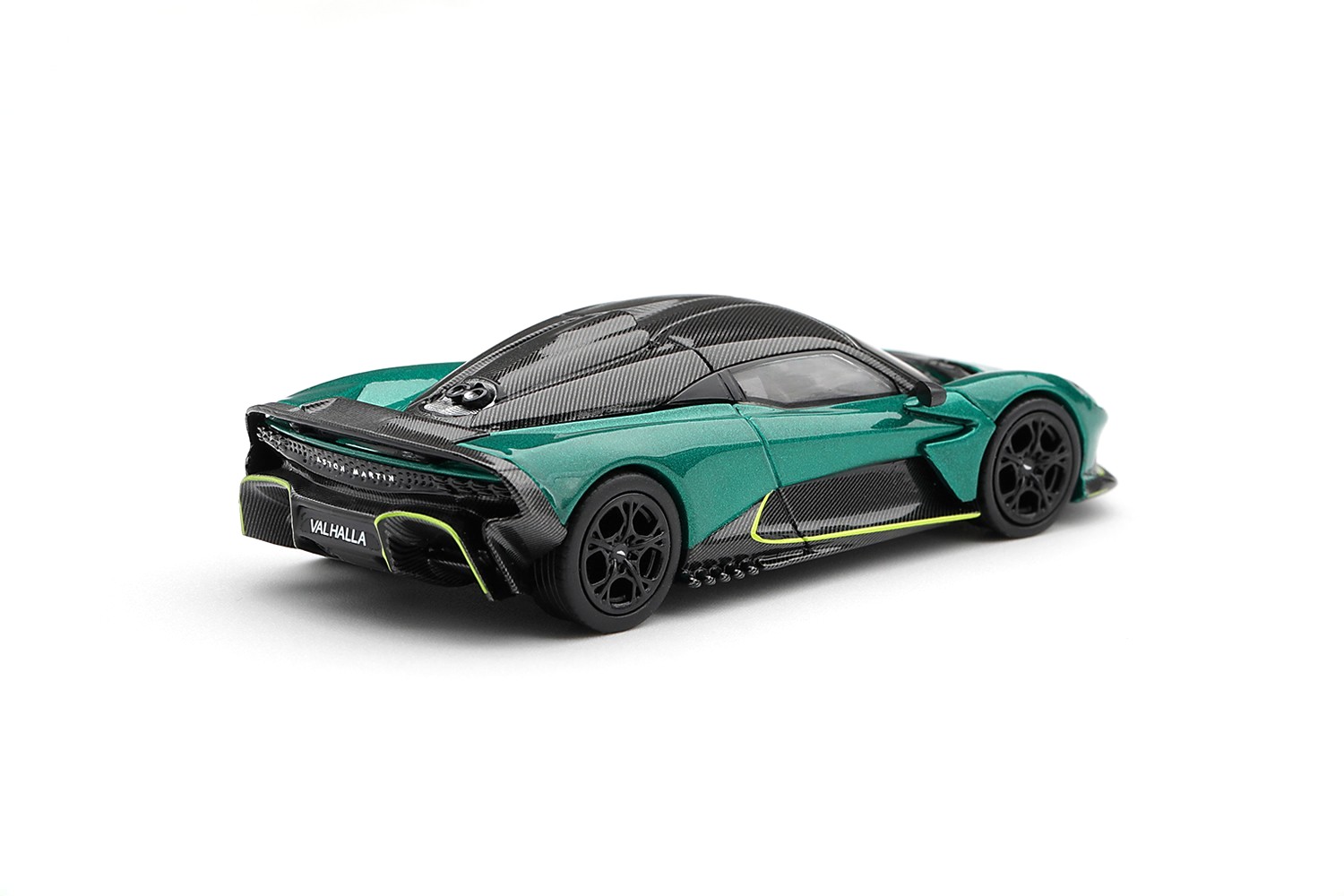 Aston Martin Valhalla Podium 2025 green 1:64 Mini GT
