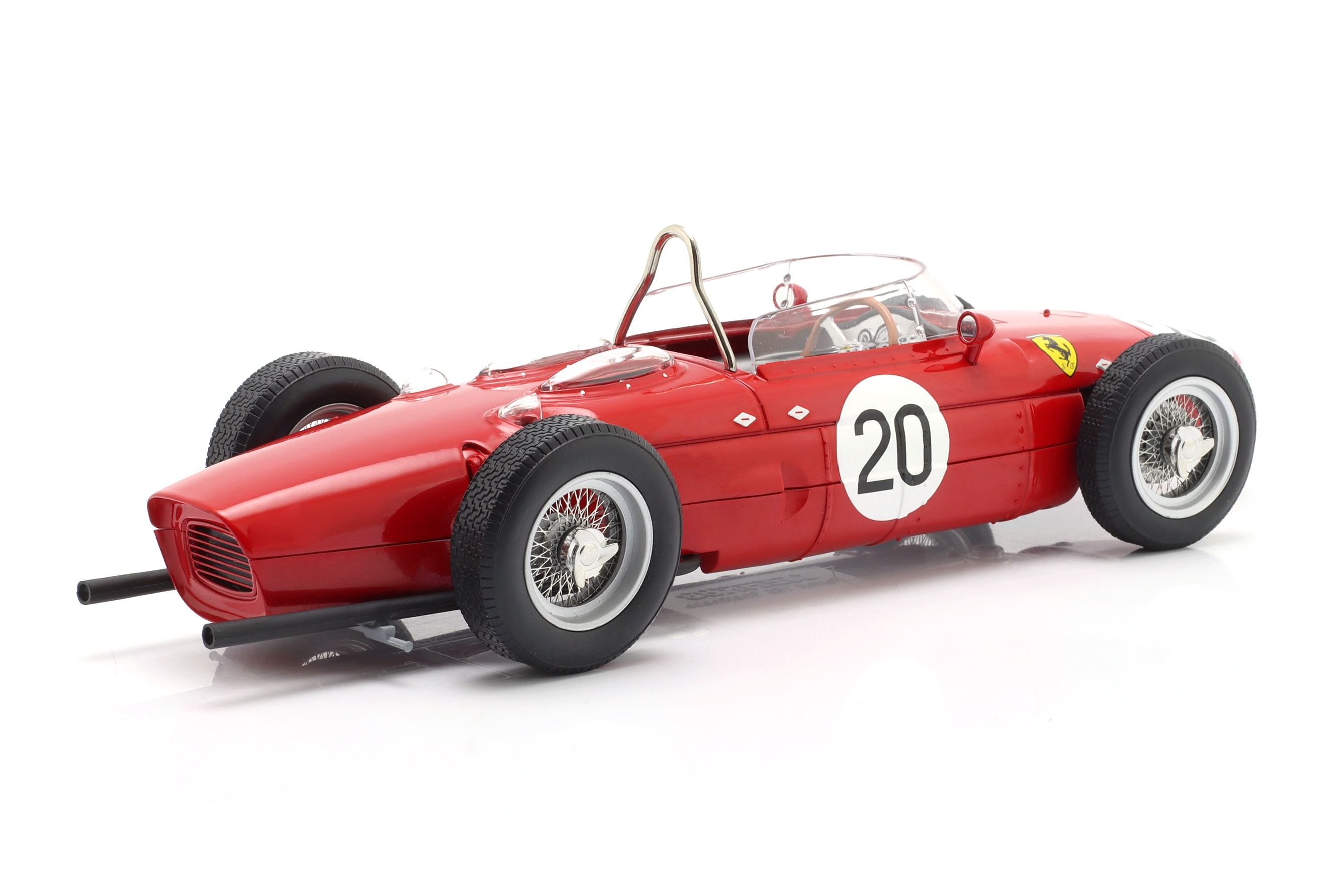 Ferrari 156 Sharknose #20 G.Berghe v. Trips French GP F1 1961 1:18 Werk83