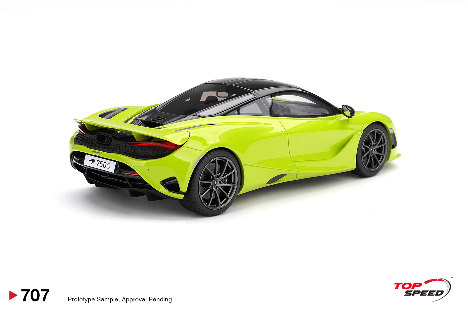 McLaren 750S 2025 lime green 1:18 TopSpeed Models