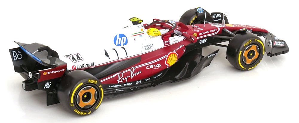 Ferrari F1 SF-25 Scuderia Ferrari HP #44 L.Hamilton Monza GP 2025 N.Lauda 50th Anniversary World Champion 1:18 Bburago