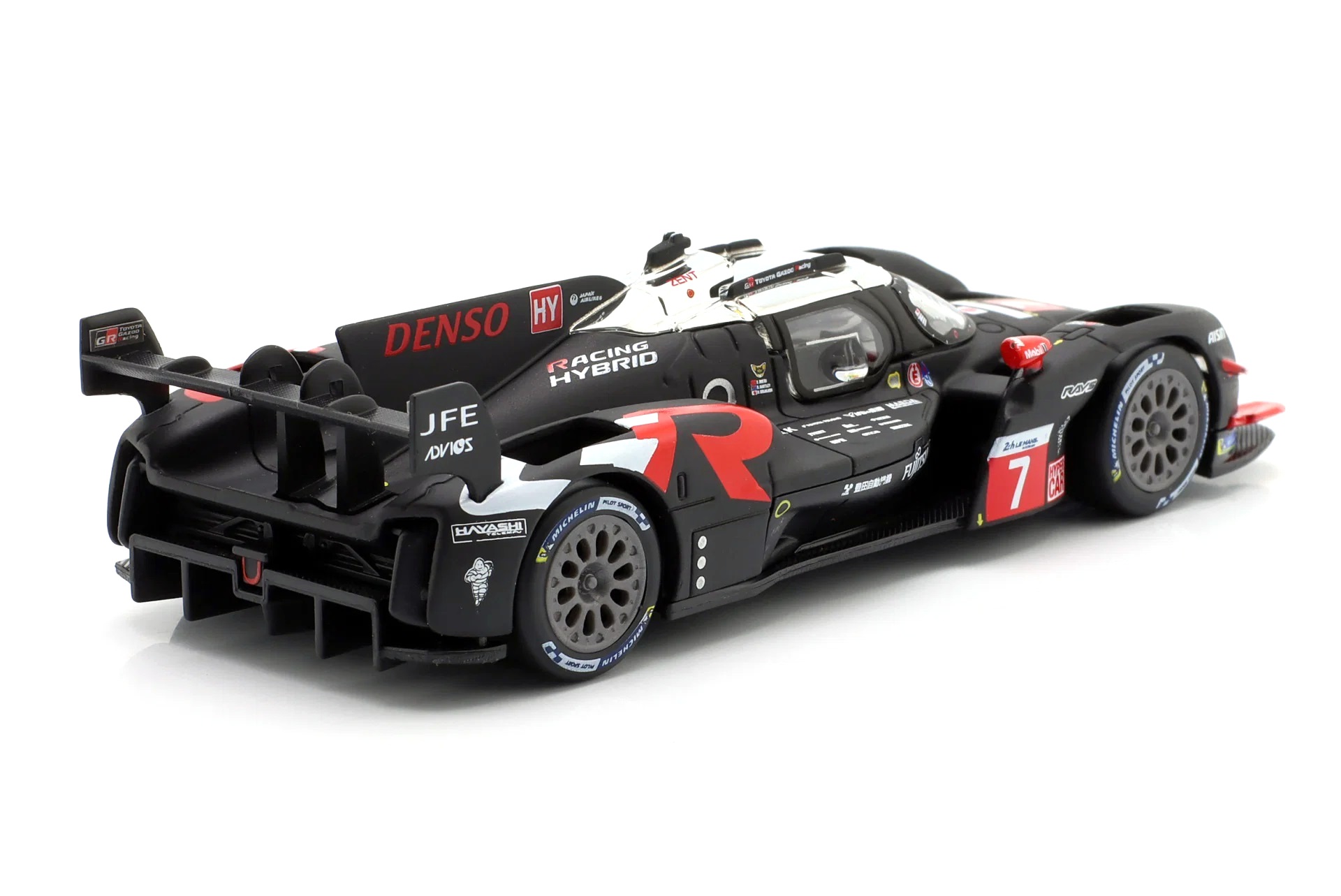 Toyota GR010 3.5L V6 Turbo Hybrid Team GAZOO Racing #7 Kobayashi/Lopez/De Vries 24H Le Mans 2024 1:43 Bburago