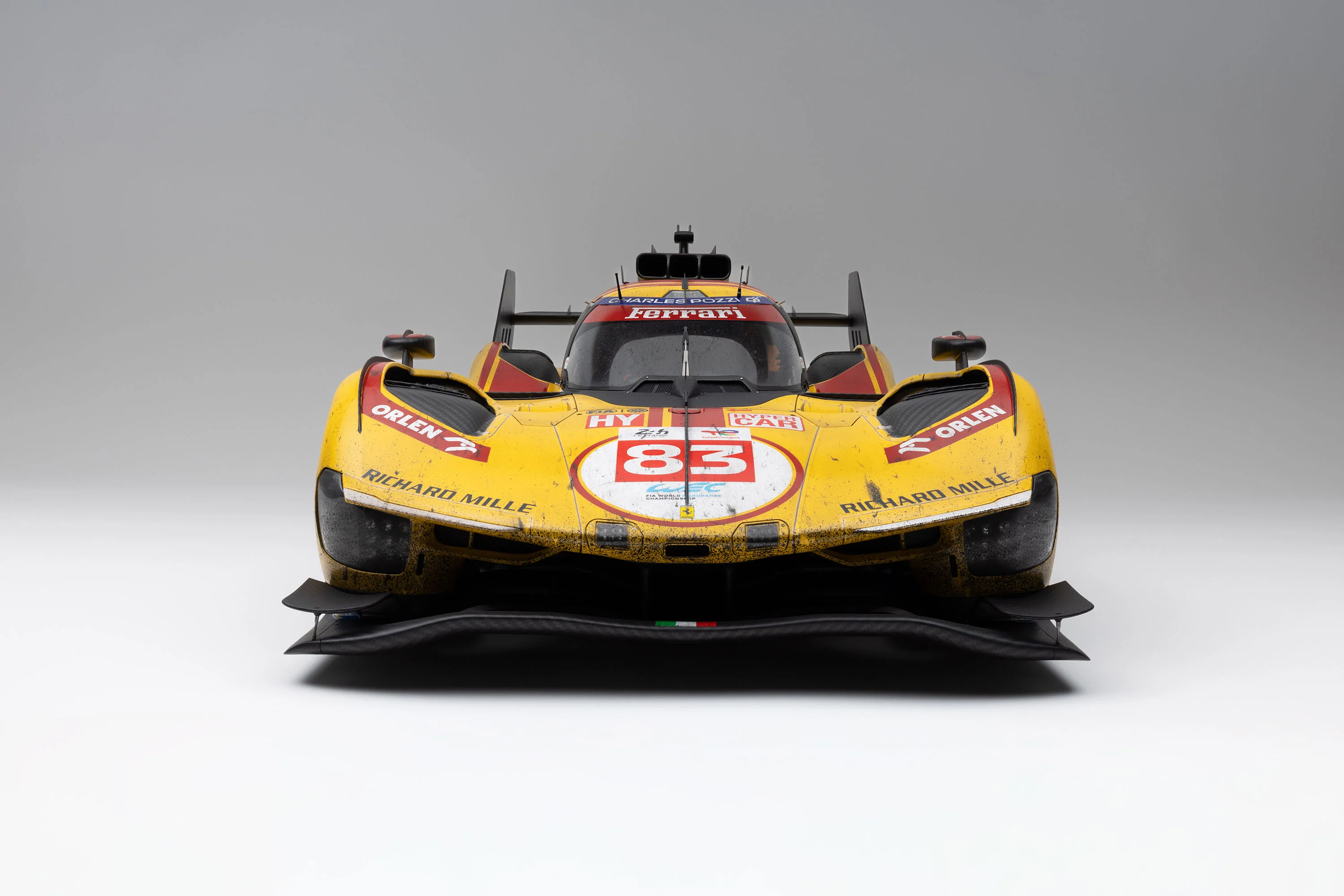 Ferrari 499P Hypercar #83 Winner Le Mans 2025 Race Weathered 1:5 Amalgam