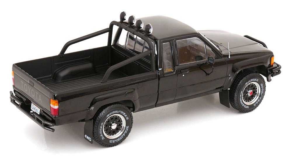 Toyota Hilux Xtra Cab 4x4 *Back to the Future II* 1985 black 1:18 KK Scale
