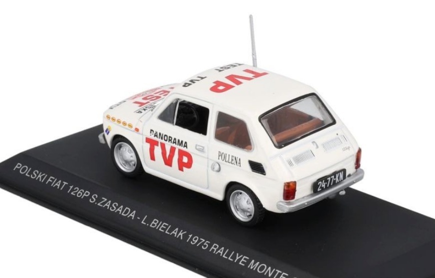 Polski Fiat 126P Zasada/Bielak Rally Monte Carlo 1975 night version 1:43 Altaya