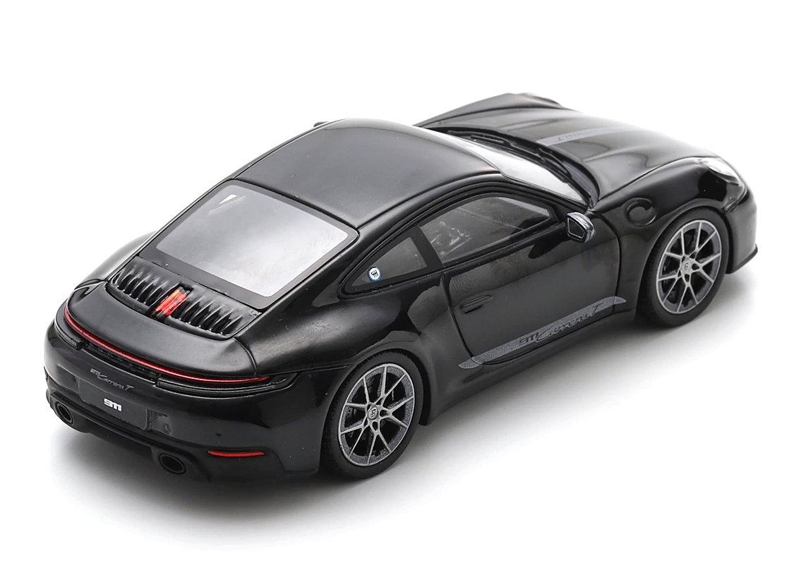 Porsche 911 Carrera T 992.2 2025 jet black metallic 1:43 Spark 