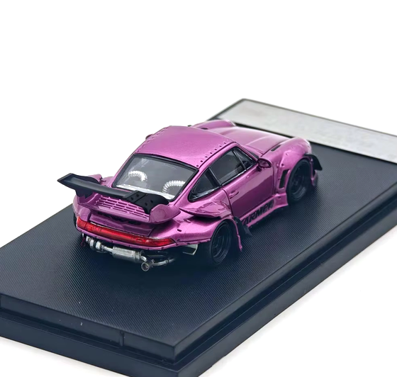 Porsche RWB 993 High Tail carmen purple metallic 1:64 Street Weapon