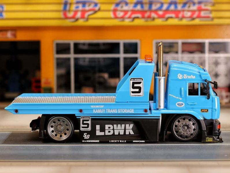 Kamaz Modified Trailer Tilt blue 1:64 Street Weapon