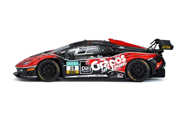 Lamborghini Huracan GT3 EVO2 GRT Grasser Racing Team #19 M.Wishofer/M.Paul/A.Caldarelli/Ch.Engelhart DTM 2023 1:64 Trends Hobby