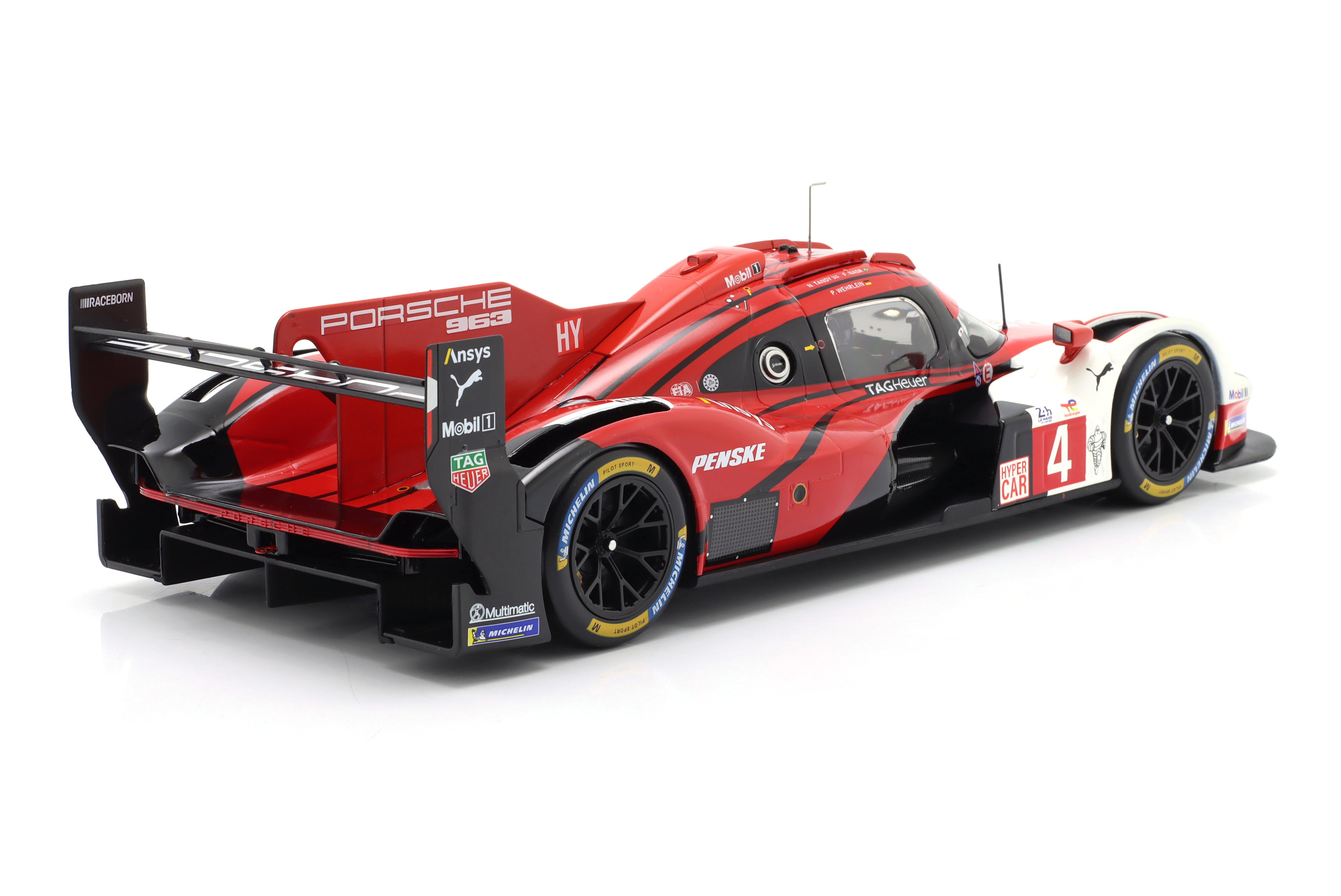 Porsche 963 Porsche Penske Motorsport #4 Nasr/ Tandy/ Wehrlein 8th 24H Le Mans 2025 1:18 Ixo Models