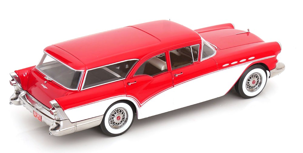 Buick Special Estate Wagon 1957 red/white 1:18 KK Scale