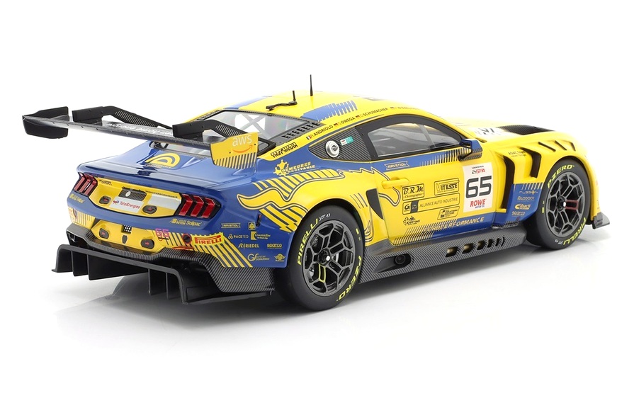 Ford Mustang GT3 #65 Andriolo/ Owega/ Schumacher/ Wiebelhaus 24H Spa 2025 HRT Ford Performance 1:18 Ixo Models