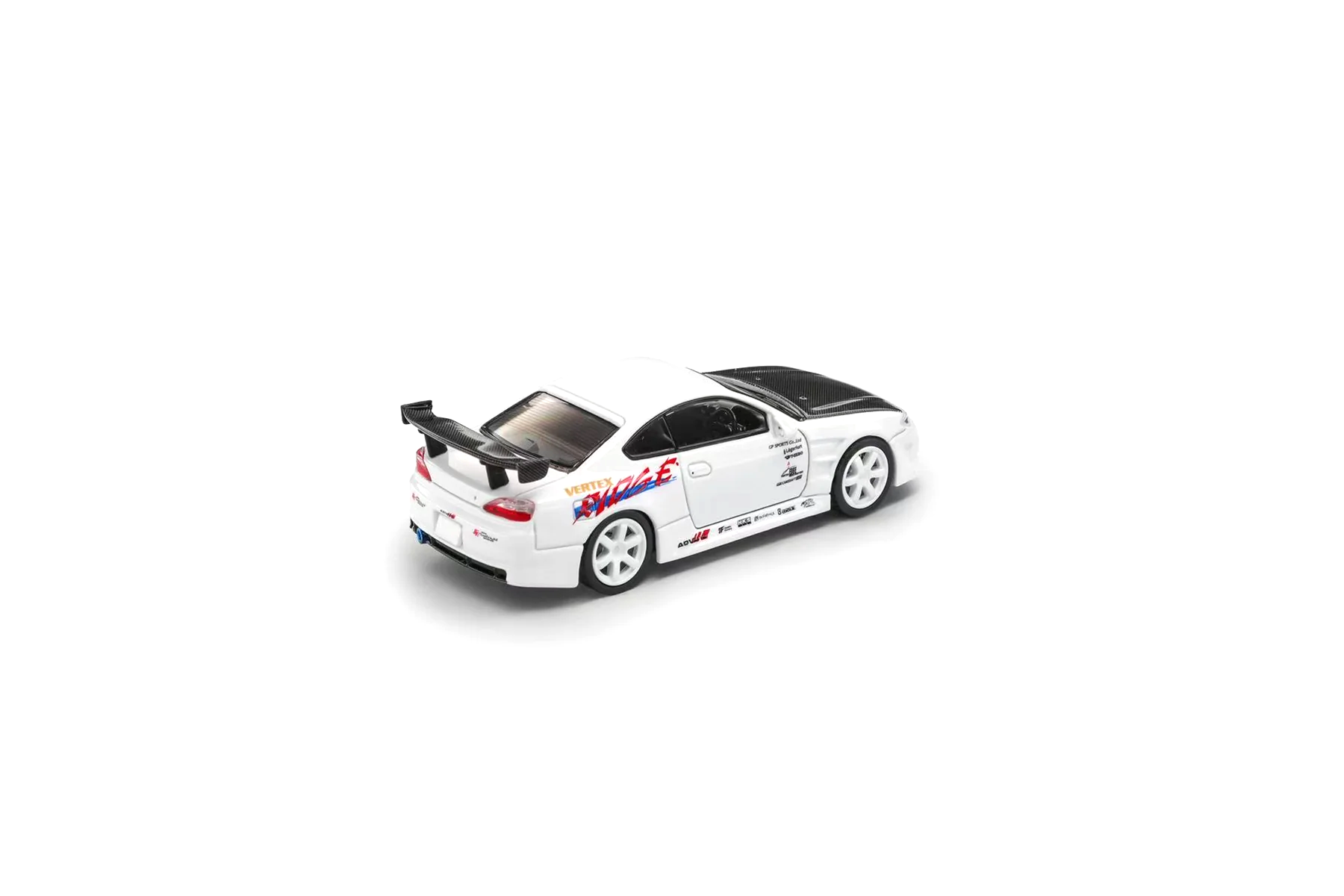 Nissan Vertex S15 With GT Wing white 1:64 ModelModel