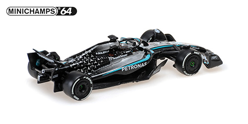 Mercedes-AMG Petronas F1 Team F1 W16 E Perfomance #12 Andrea Kimi Antonelli 3rd Place Canada GP 2025 1:64 Minichamps