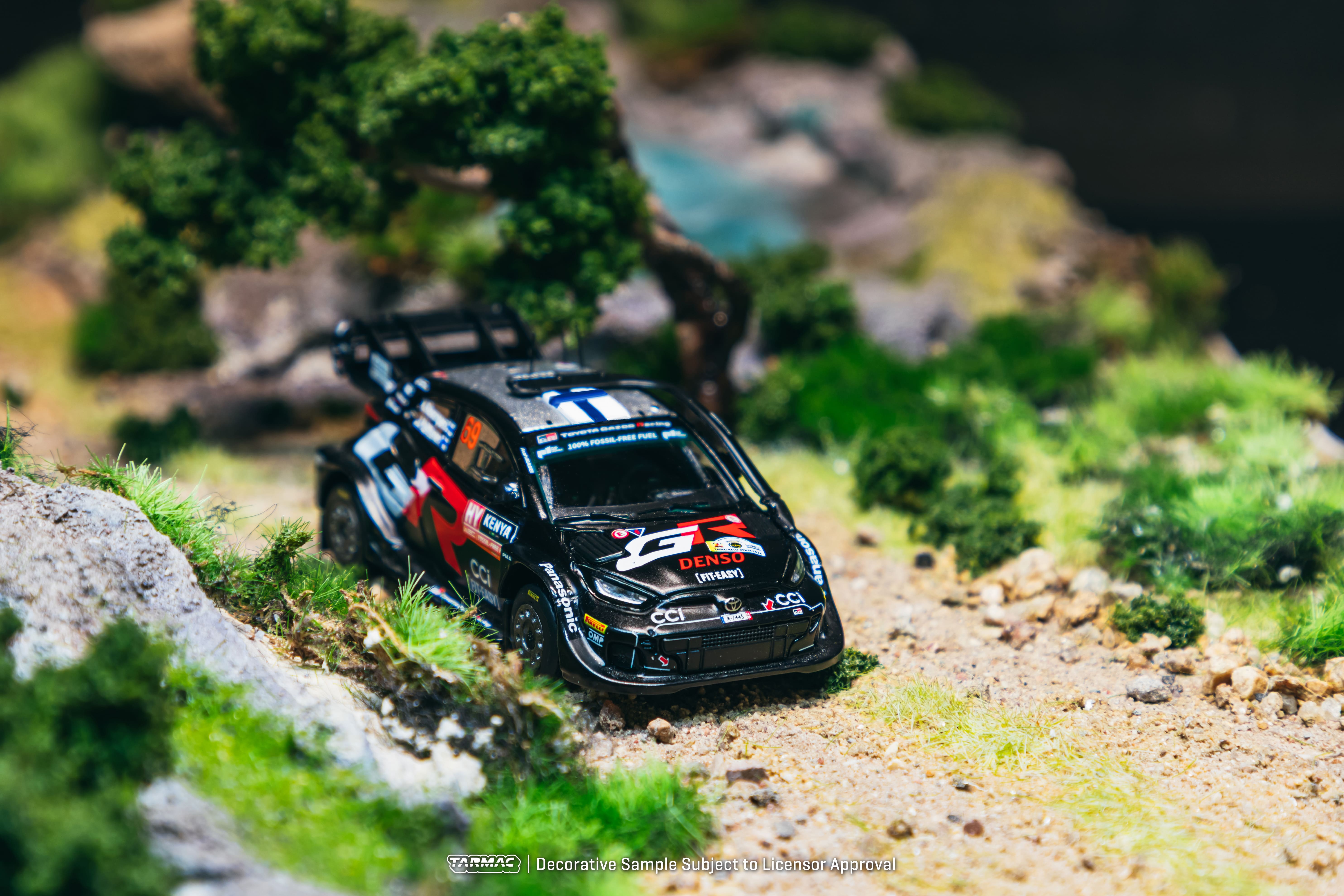 Toyota Yaris GR Rally1 Hybrid Toyota Gazoo Racing WRT #69 K.Rovanperä/J.Halttunen Winner Safari Rally Kenya 2024 1:64 Tarmac