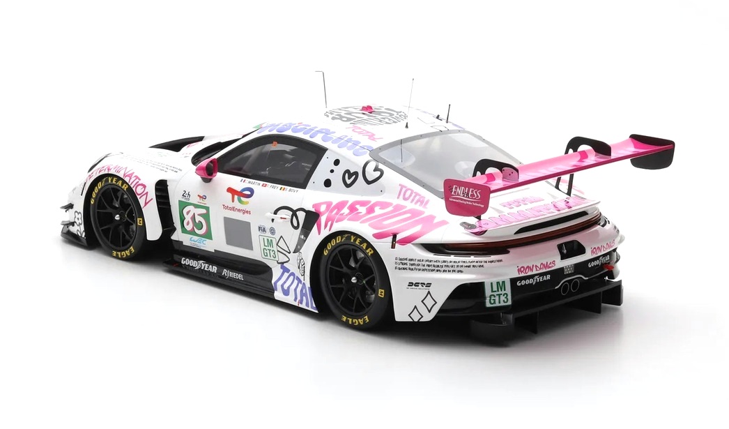 Porsche 911 GT3 R LMGT3 #85 Martin/ Frey/ Bovy Iron Dames 24H Le Mans 2025 1:8 Spark