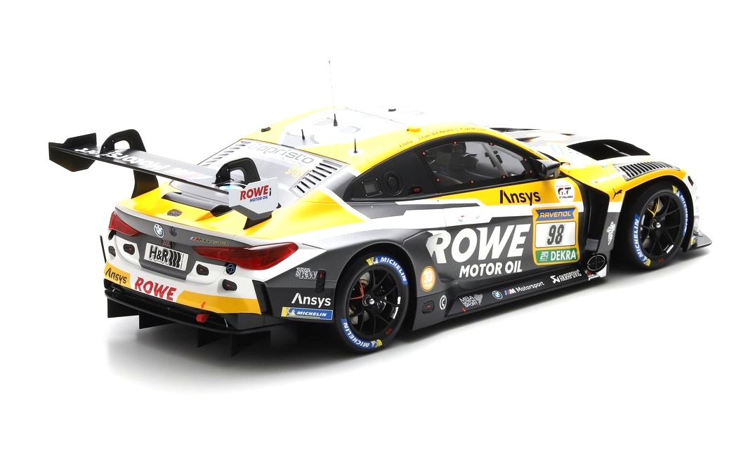 BMW M4 GT3 EVO Rowe Racing #98 Farfus/ Krohn/ Marciello/ van der Linde Winner 24H Nürburgring 2025 1:8 Spark
