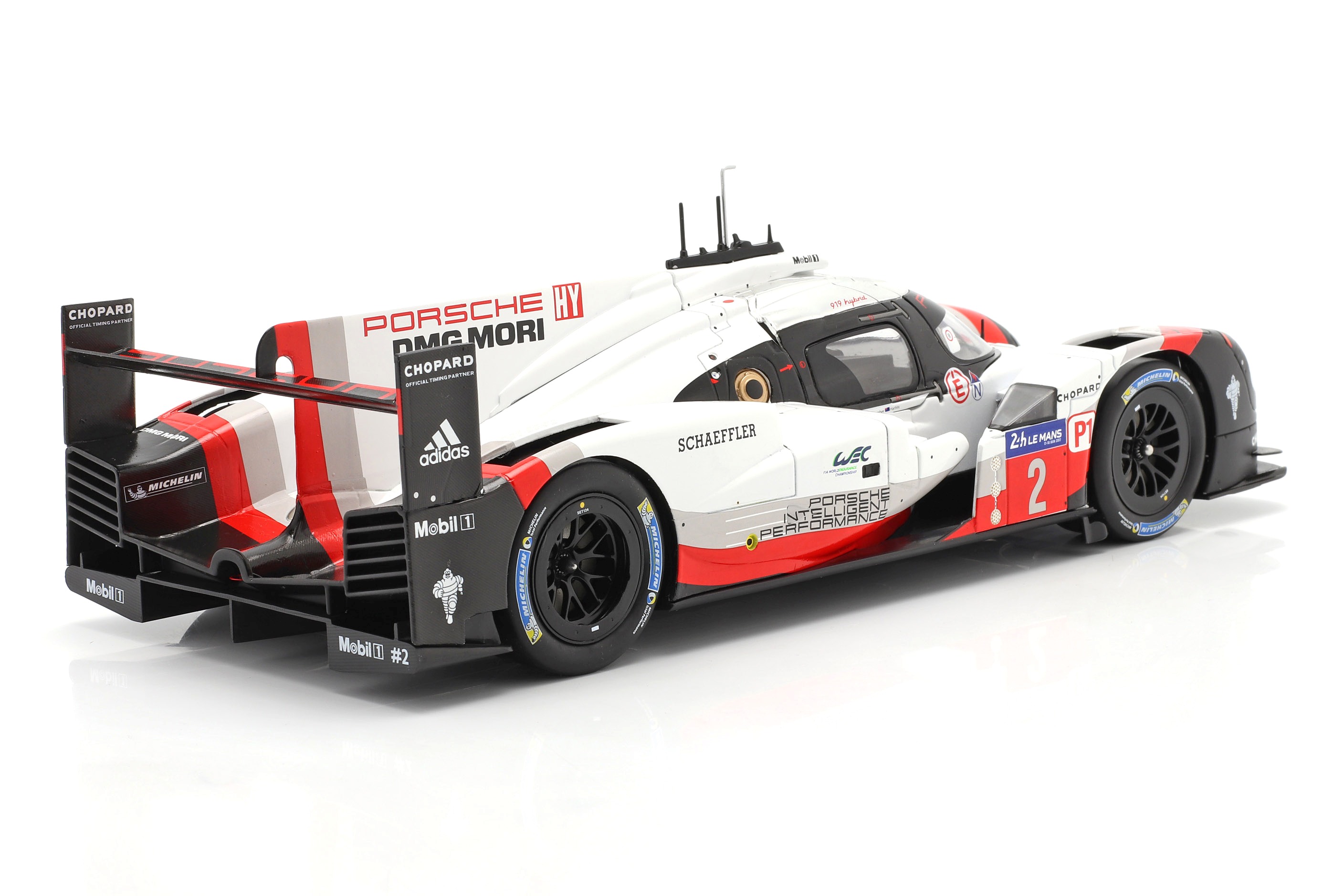Porsche 919 Hybrid #2 Benrhard/Hartley/Bamber Sieger Winner 24H Le Mans 2017 1:18 Ixo Models