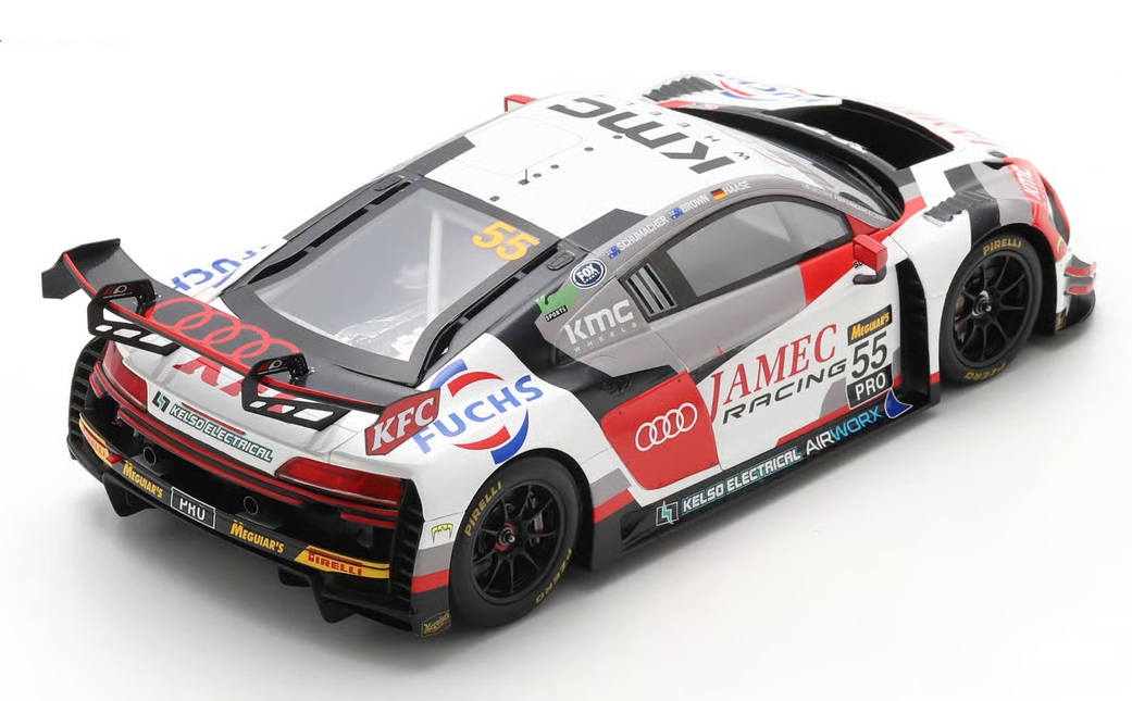 Audi R8 LMS GT3 Evo II #55 Schumacher/ Hasse/ Brown 12H Bathurst 2026 1:18 Spark