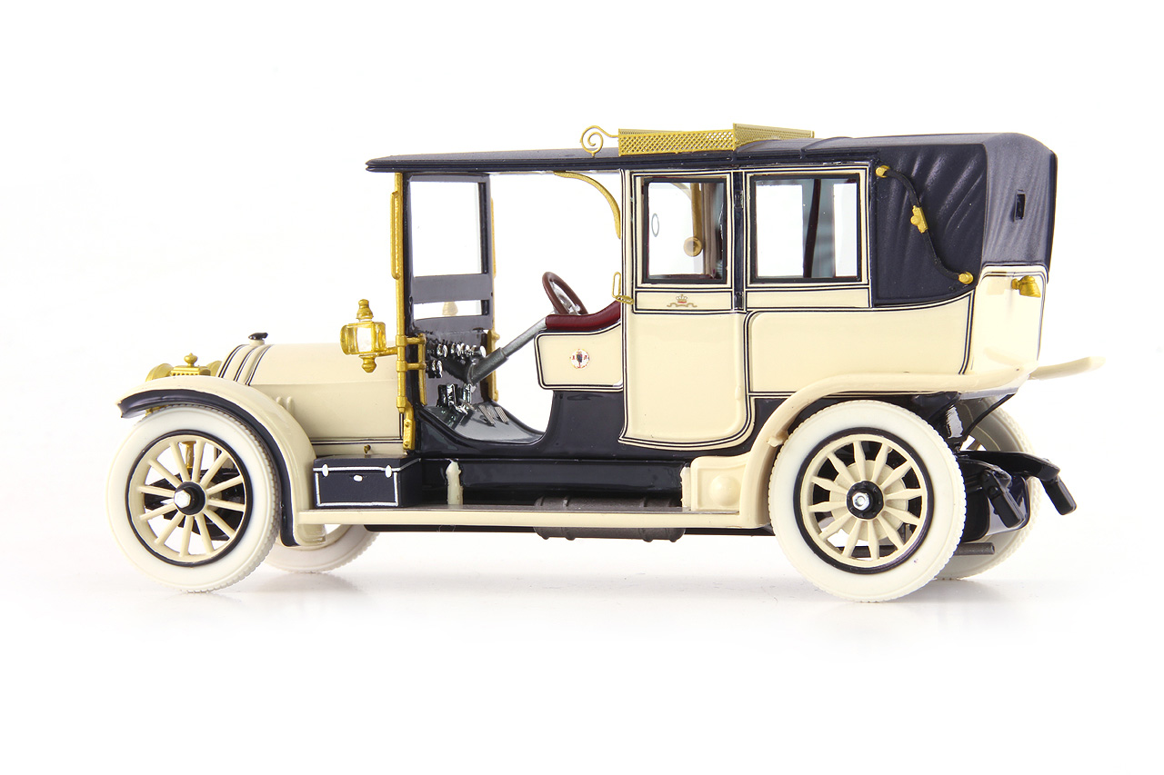 Mercedes 38/70PS Kettenwagen Landaulet Closed 1911 cream/black 1:43 AutoCult