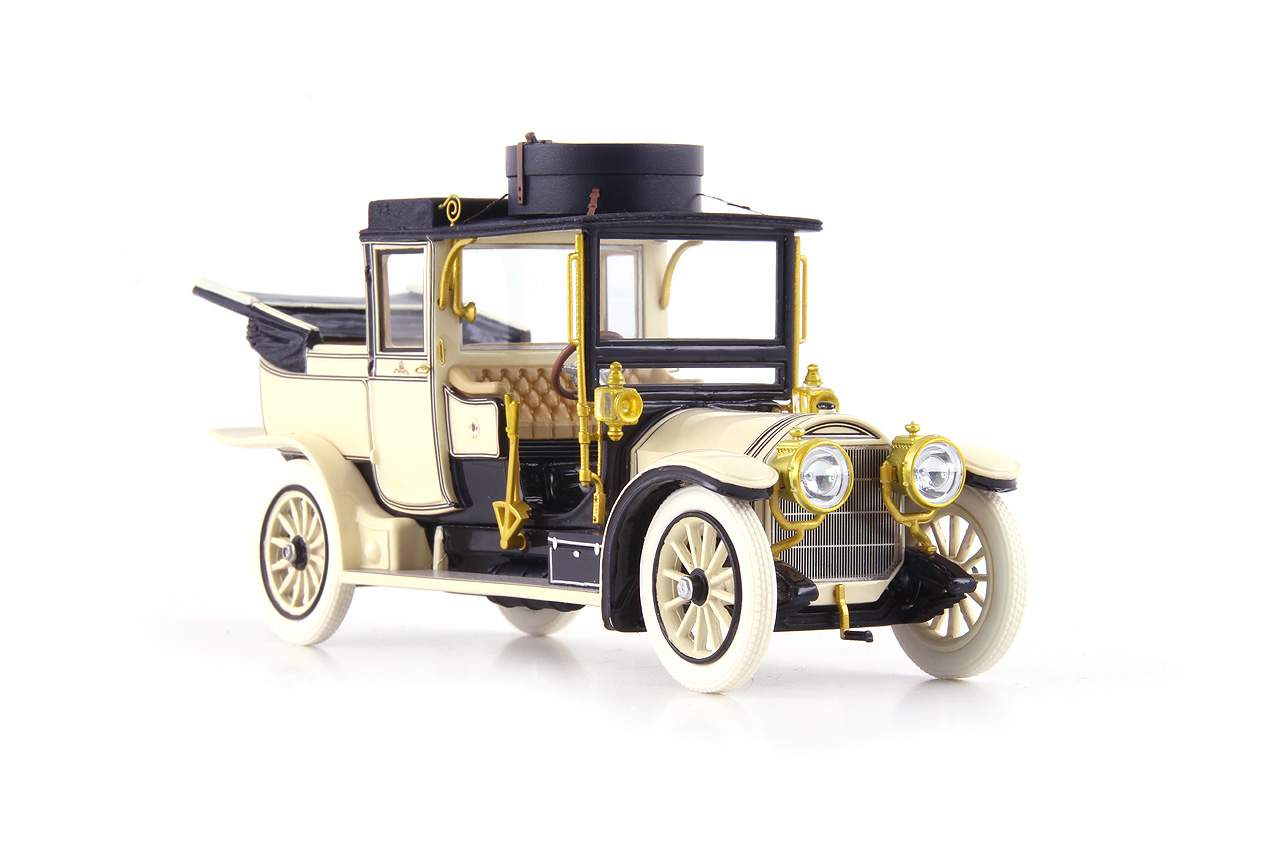 Mercedes 38/70PS Kettenwagen Landaulet Open 1911 cream/black 1:43 AutoCult