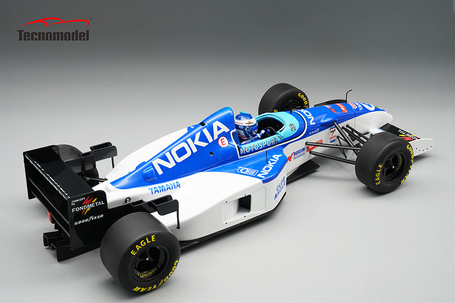 Tyrrell F1 023 OX10C Yamaha #4 M.Salo Canada GP 1995 with Pilot Figure 1:18 Tecnomodel