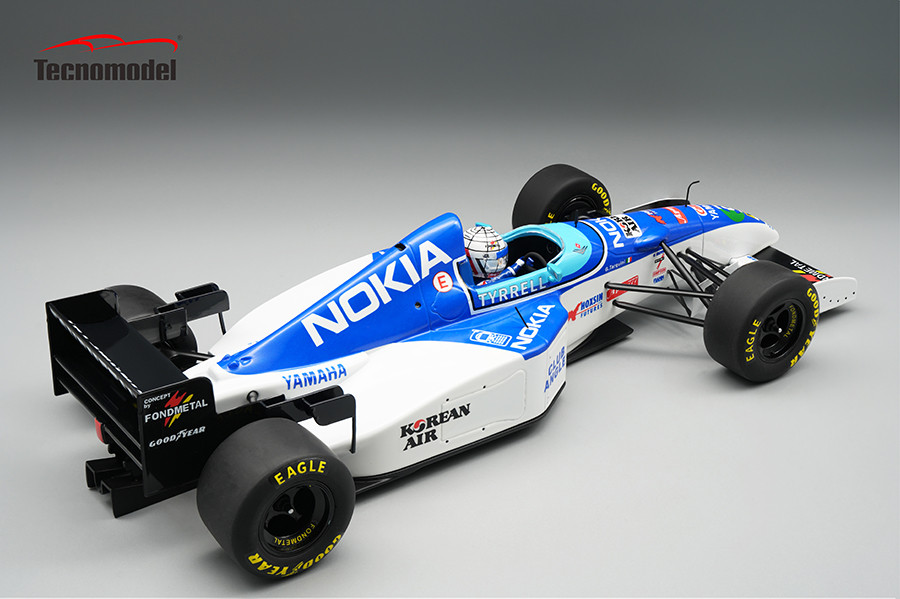 Tyrrell F1 023 OX10C Yamaha #3 G.Tarquini European GP 1995 with Pilot Figure 1:18 Tecnomodel