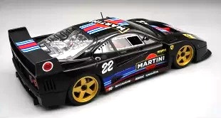 Ferrari F40 Le Mans Martini Racing #22 Racing 1996 Gold Wheels 1:12 Tecnomodel