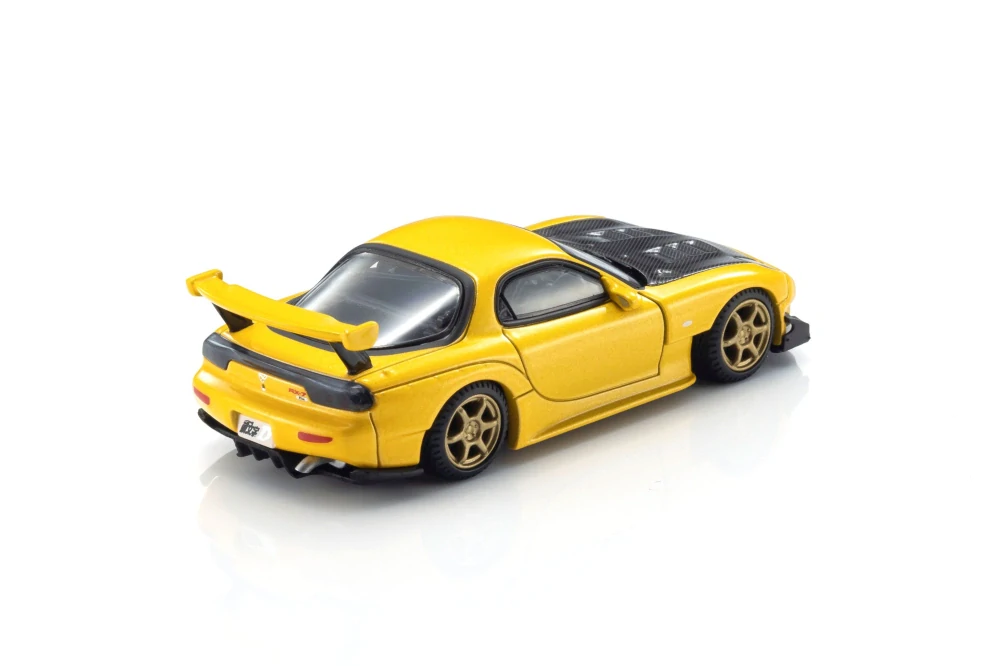 Mazda RX-7 (FD) *Initial D* 1995 With Led yellow/black 1:64 Kyosho