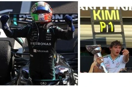 Mercedes-AMG Petronas W17 #12 K.Antonelli Winner Italian GP 2026 with Pilot Figurine + Pit Board 1:18 Spark