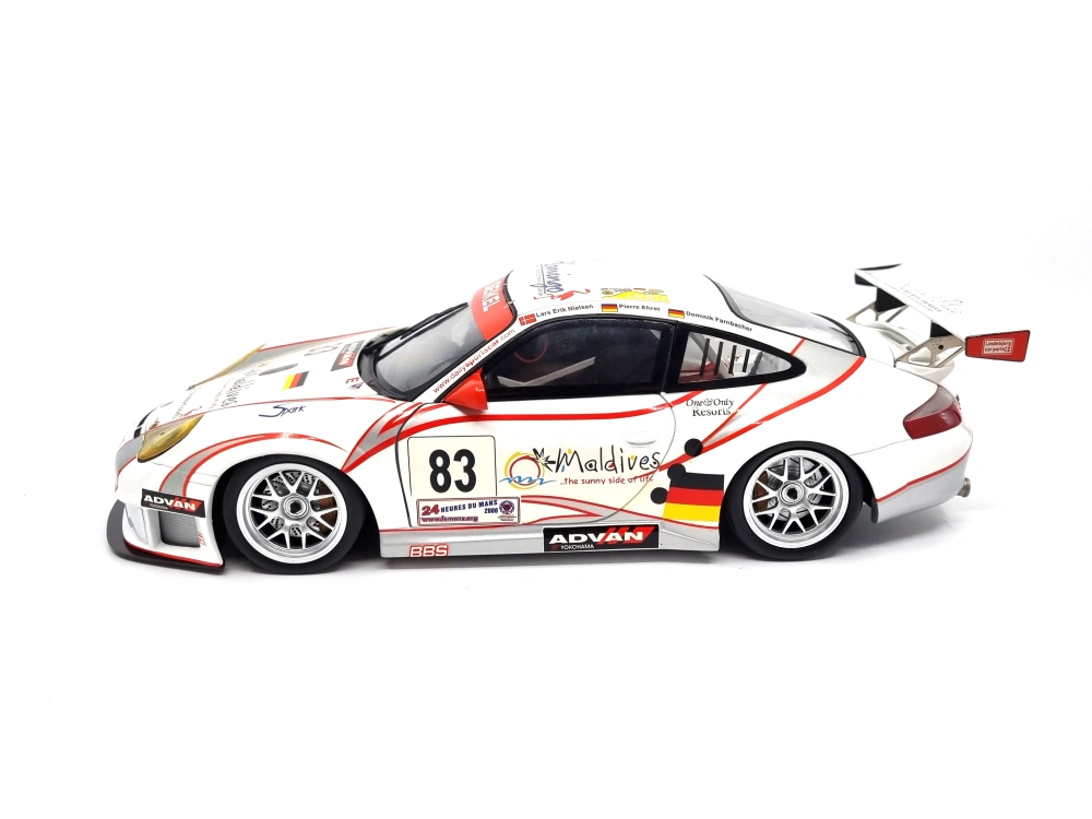 Porsche 911 (996) GT3 RSR #83 Nielsen/Ehret/Farnbacher 24h Le Mans 2006 1:18 Minichamps