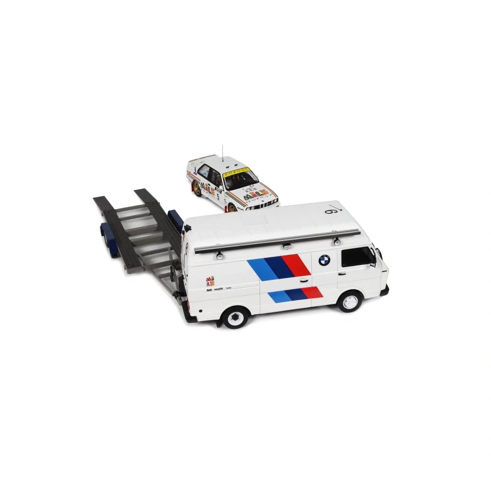 Rally Set Volkswagen LT + Trailer + BMW M3 Gr.A #5 A. Vatanen Rally 1000 Lakes 1988 1:18 OttOmobile
