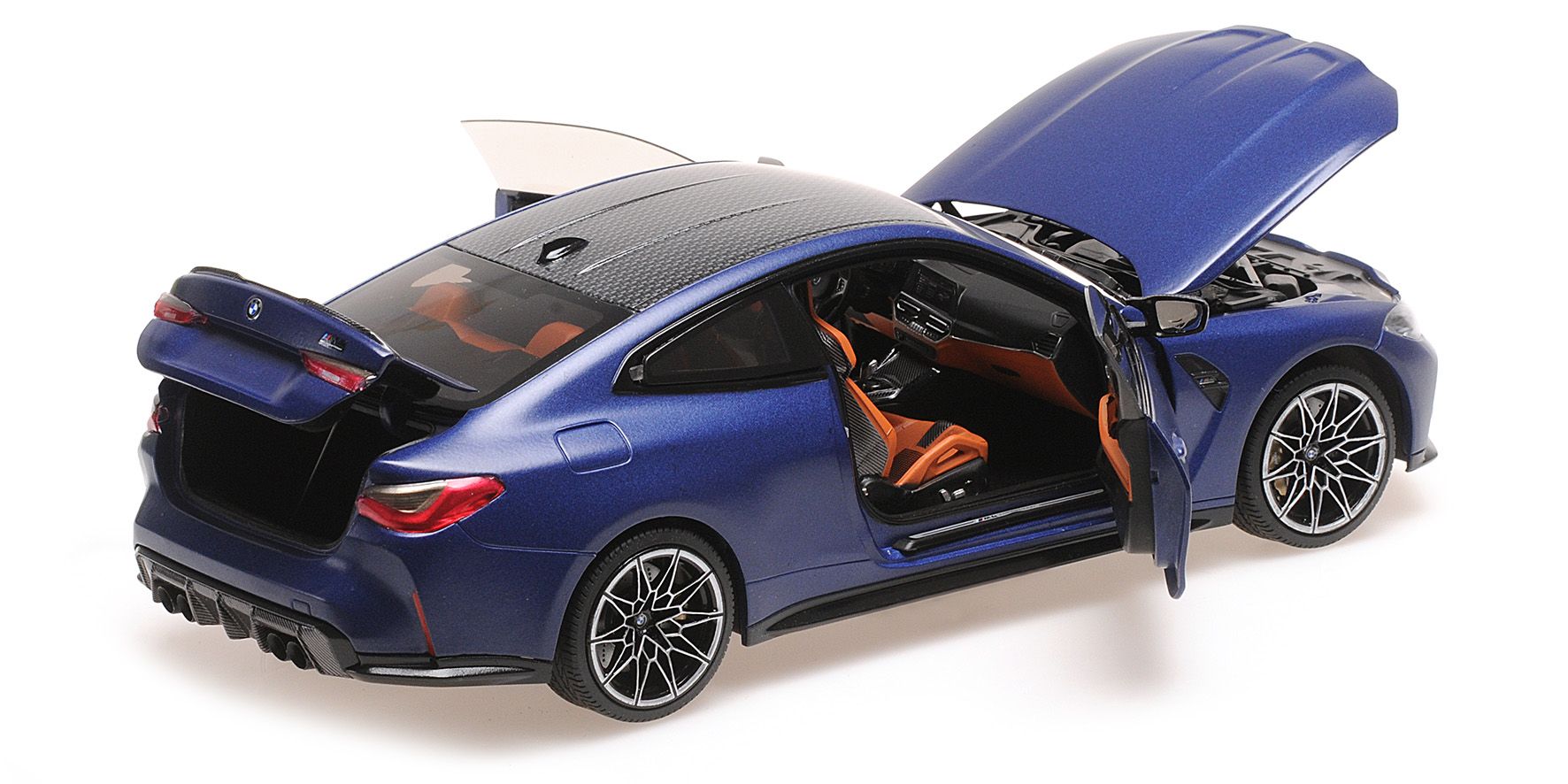 BMW M4 2020 blue metallic 1:18 Minichamps