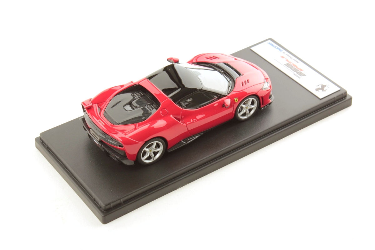 Ferrari 296 Speciale Rosso Corsa with Roof Nero DS 1:43 Look Smart Models