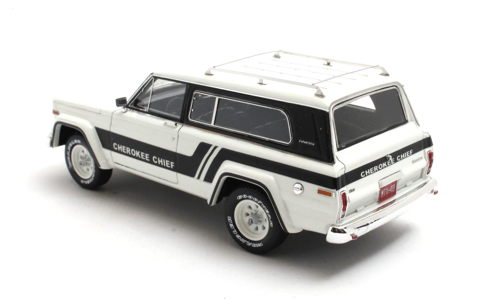 Jeep Cherokee Chief SJ 4x4 1980 white 1:43 Matrix Scale Models