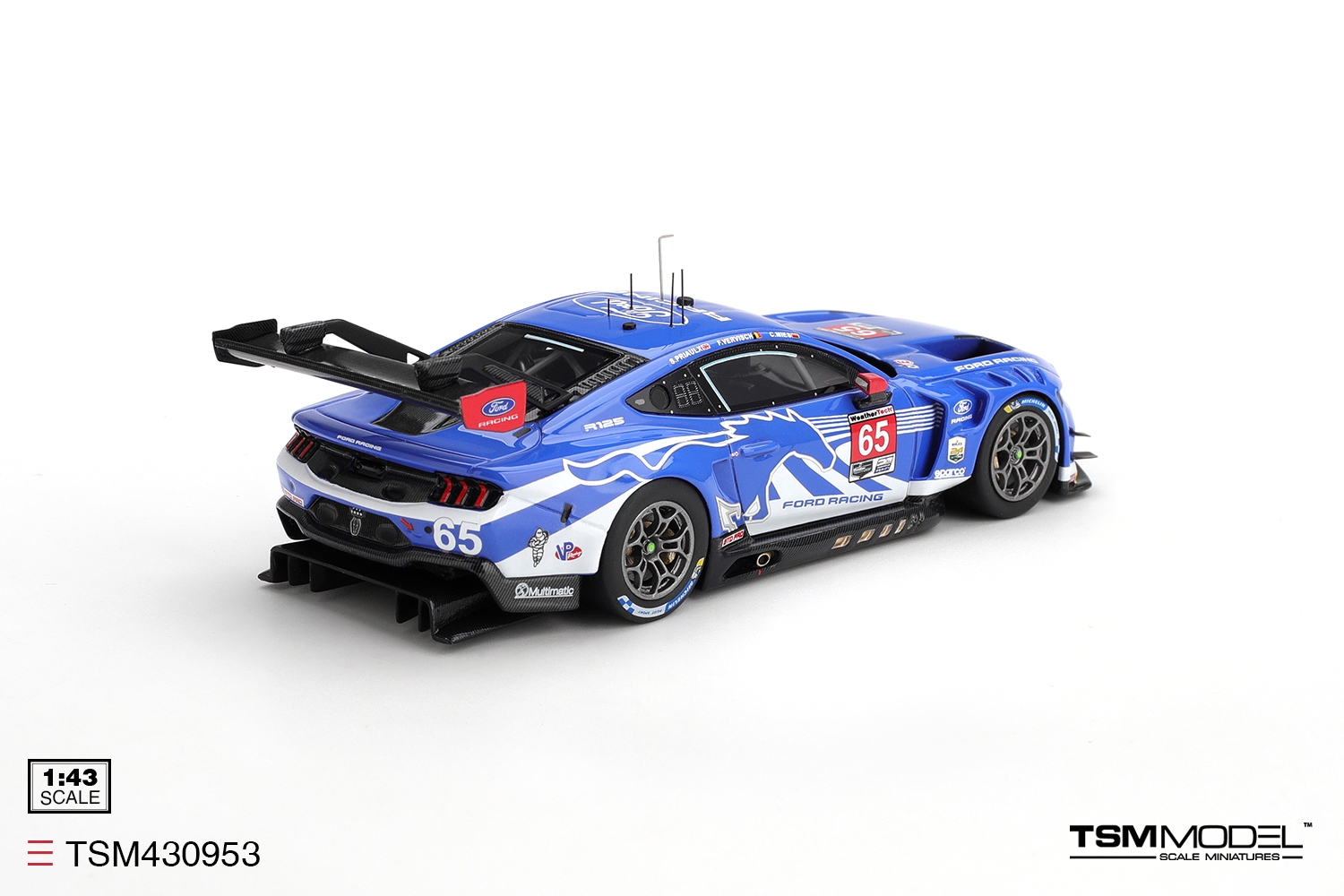 Ford Mustang GT3 Ford Racing #65 Mies/ Vervisch/ Prilaux 24H Daytona 2026 1:43 TSM Model