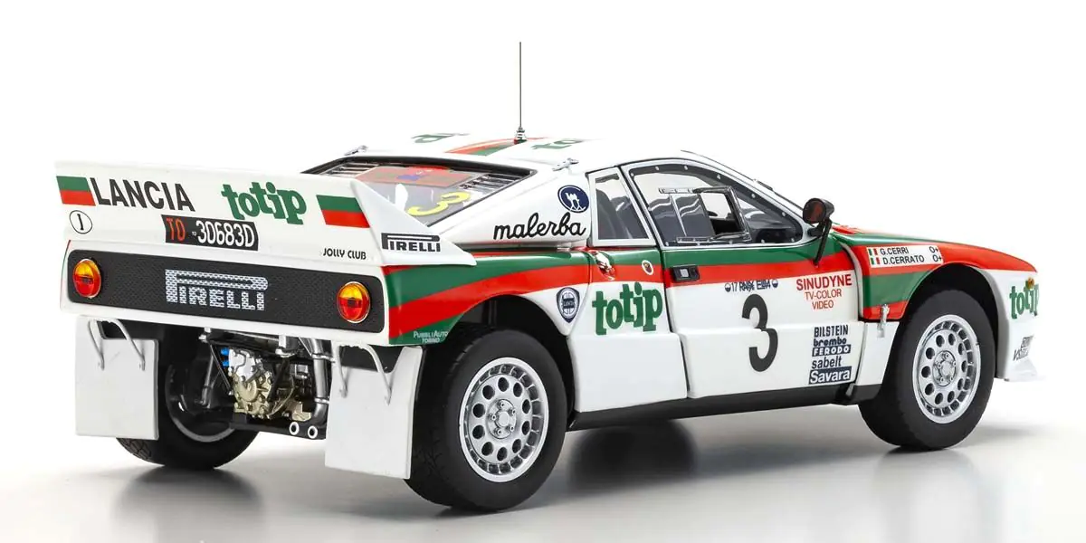 Lancia 037 TOTIP #3 Cerrato/Cerri Rally Isola D'Elba 1985 1:18 Kyosho