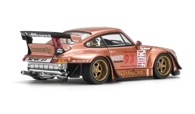 Porsche 911 993 RWB Rauh Welt #93 Adriana Coupe 1993 Blister Packaging 1:64 Motorhelix