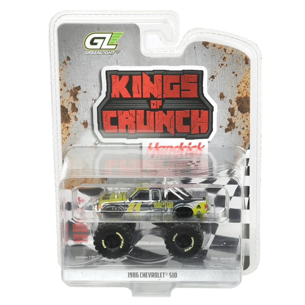 Chevrolet S-10 Extended Cab Monster Truck 1986 #24 Raptor *Kings Of Crunch - Hendrick Motorsports* 1:64 Greenlight