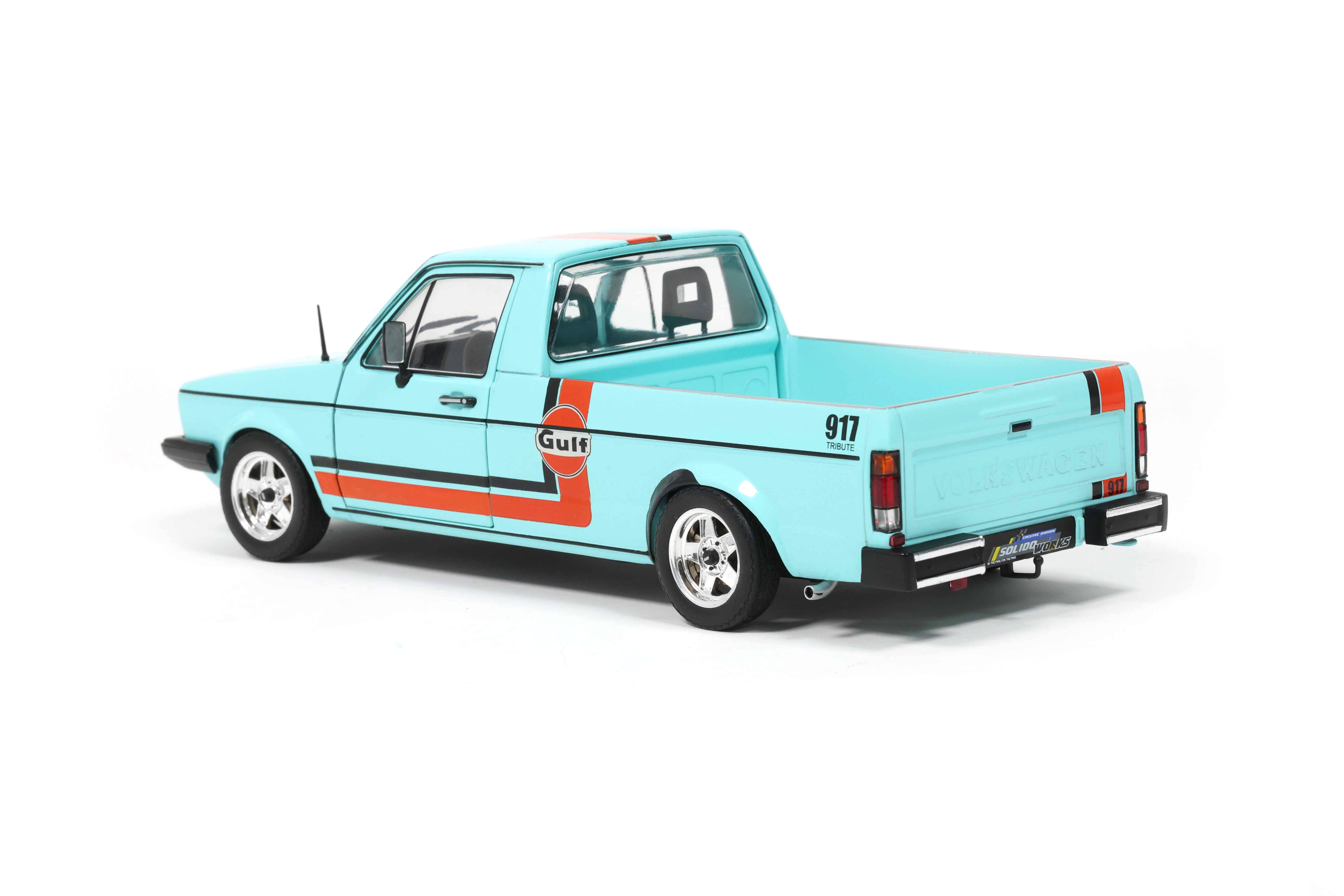 Volkswagen Caddy MK.1 1982 Oil Service 1982 blue 1:18 Solido