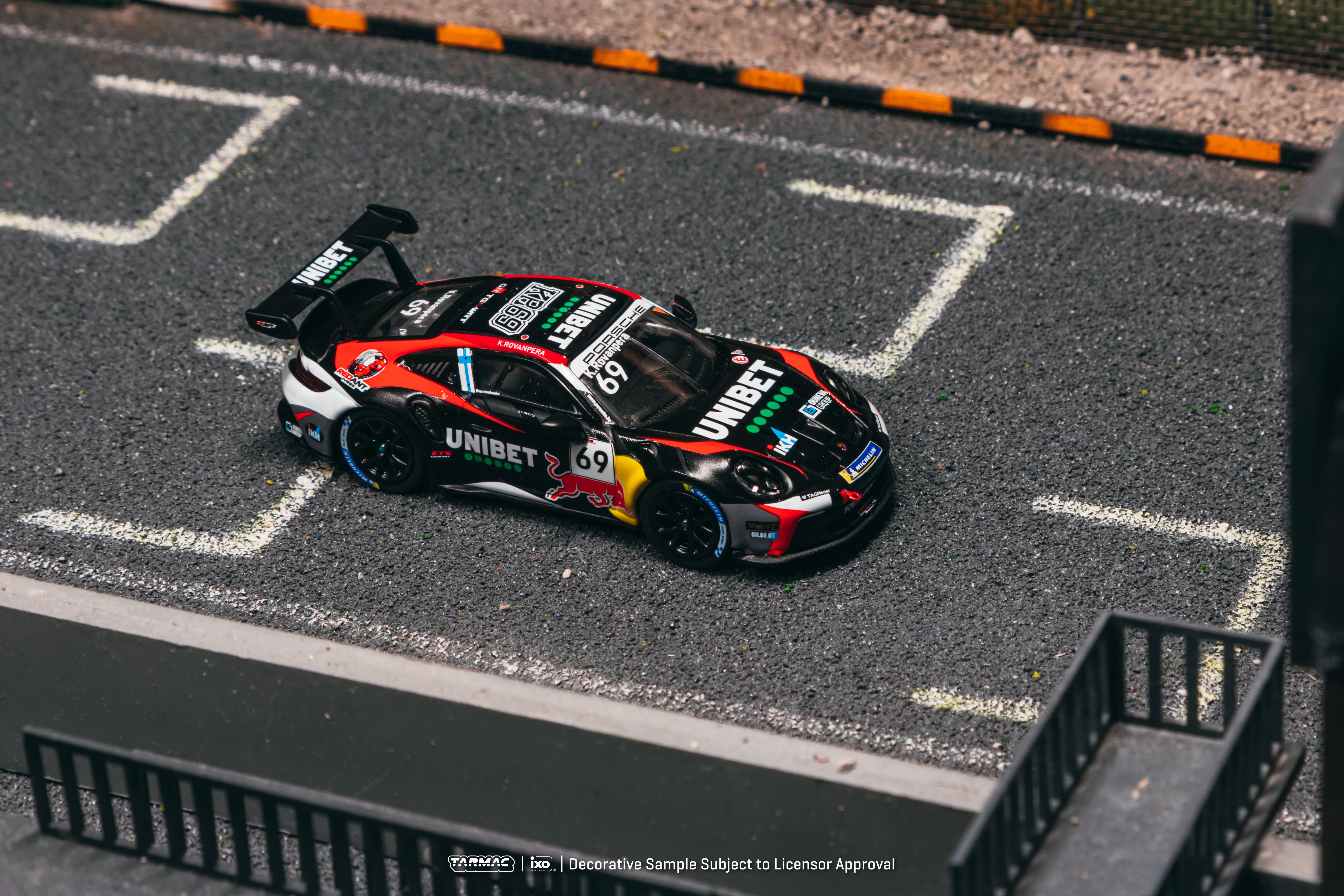 Porsche 911 GT3 Cup (992) RedAnt Racing #69 Kalle Rovanperä Porsche Carrera Cup Benelux 2024 1:64 Tarmac