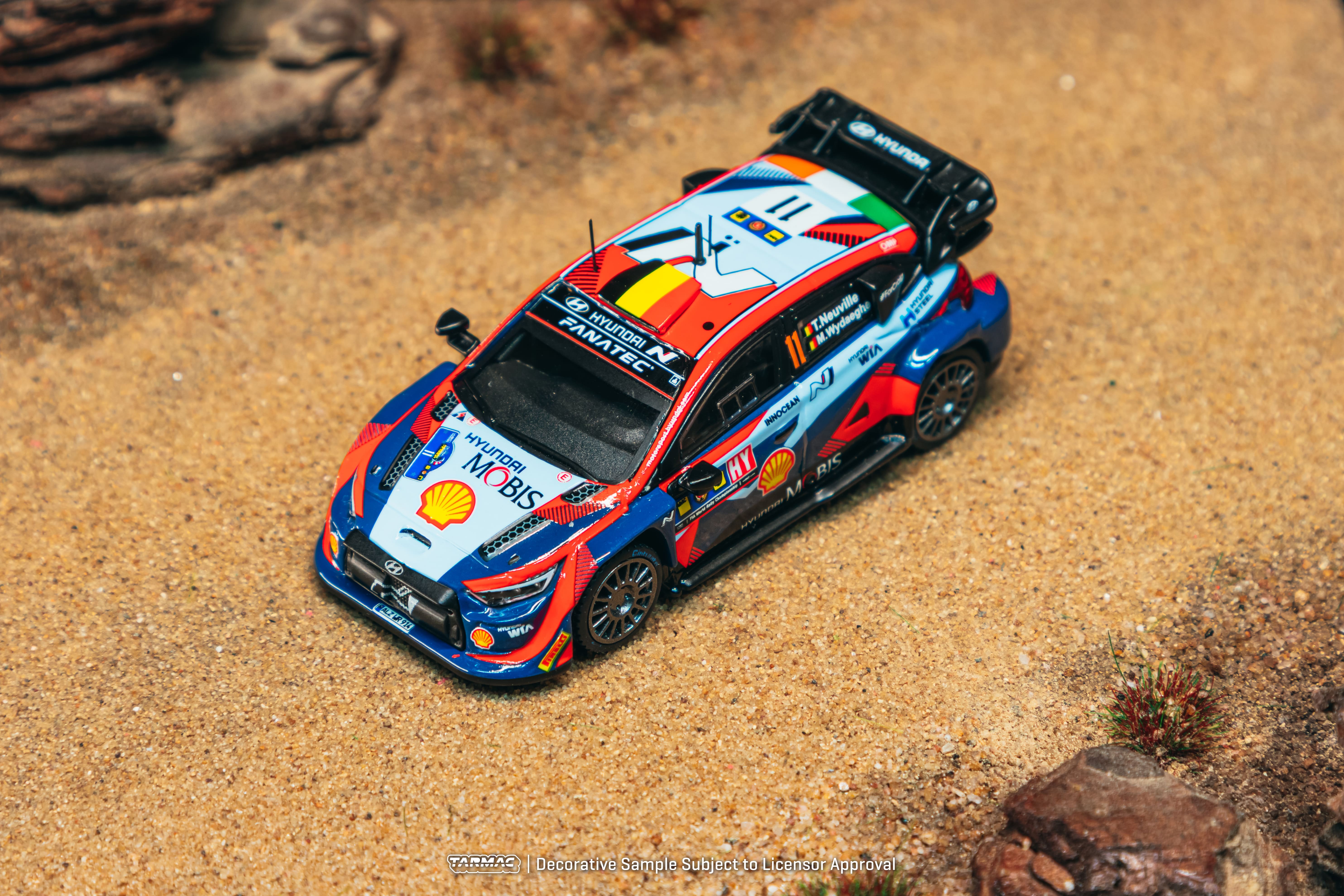 Hyundai i20 N Rally1 Hybrid Hyundai Shell Mobis WRT #11 T.Neuville/M.Wydaeghe Winner WRC Central European Rally 2023 1:64 Tarmac