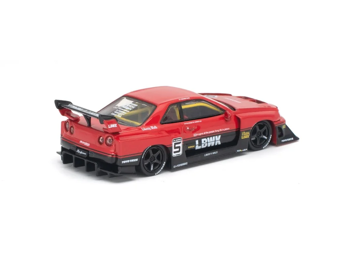 Nissan LB-ER34 Super Silhouette red 1:64 Pop Race Limited
