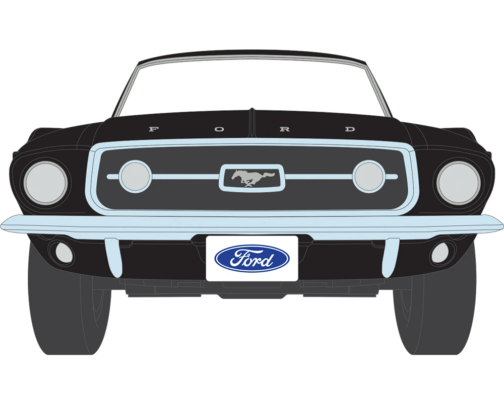 Ford Mustang GTA Fastback 1967 raven black 1:64 Ixo America
