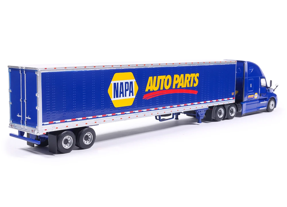 Freightliner Cascadia NAPA Auto Parts 2018 With Modern Trailer blue 1:64 Ixo America