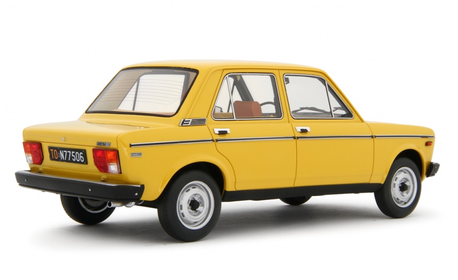 Fiat 128 1100 CL 1976 yellow 1:18 Laudoracing Model