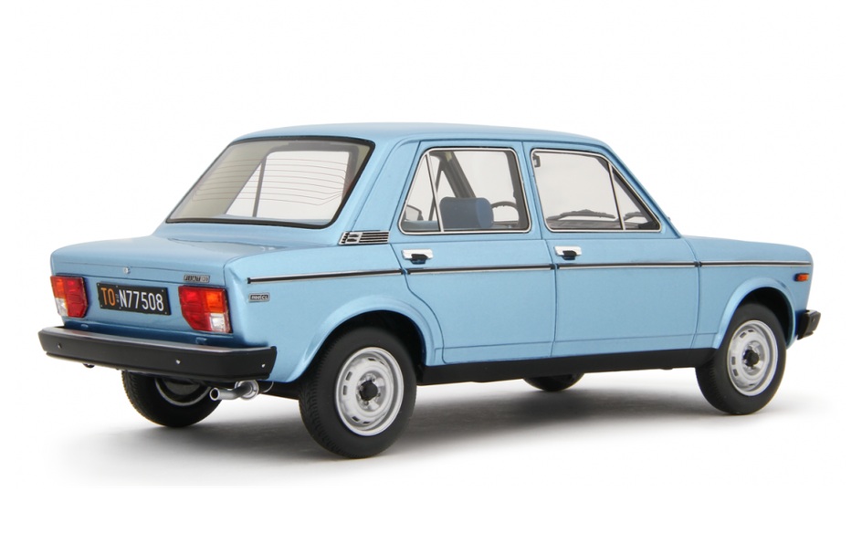 Fiat 128 1100 CL 1976 blue metallic 1:18 Laudoracing Model