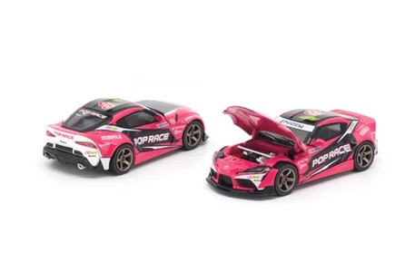Toyota GR Supra Pandem FD12 Valentina Piaz pink 1:64 Pop Race Limited