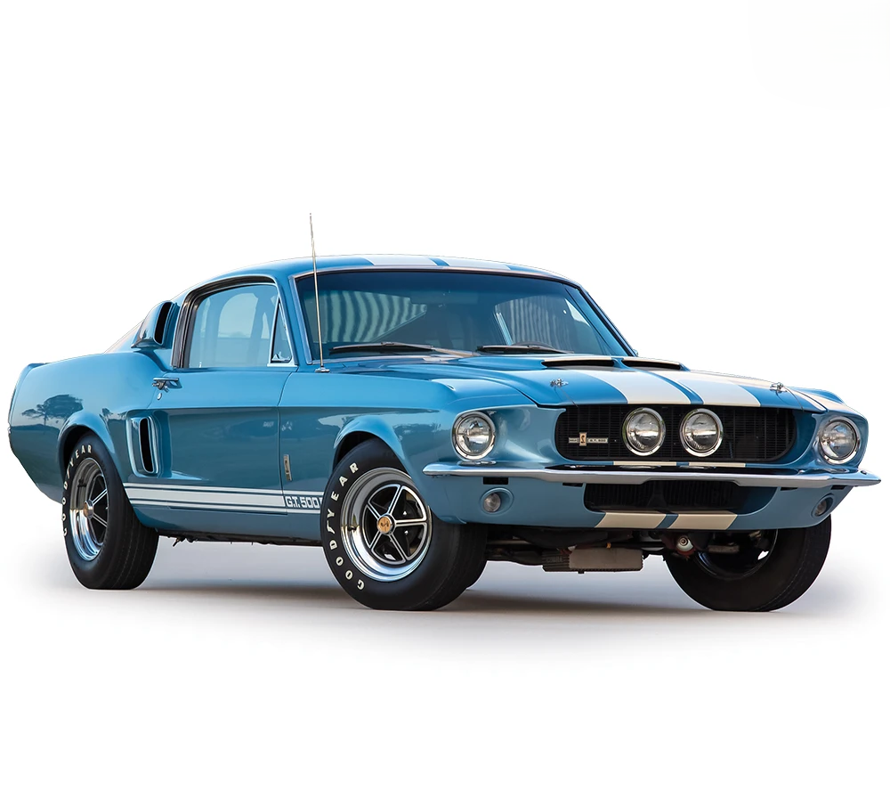 Ford Mustang Shelby GT500 1967 brittany blue 1:43 Ixo America