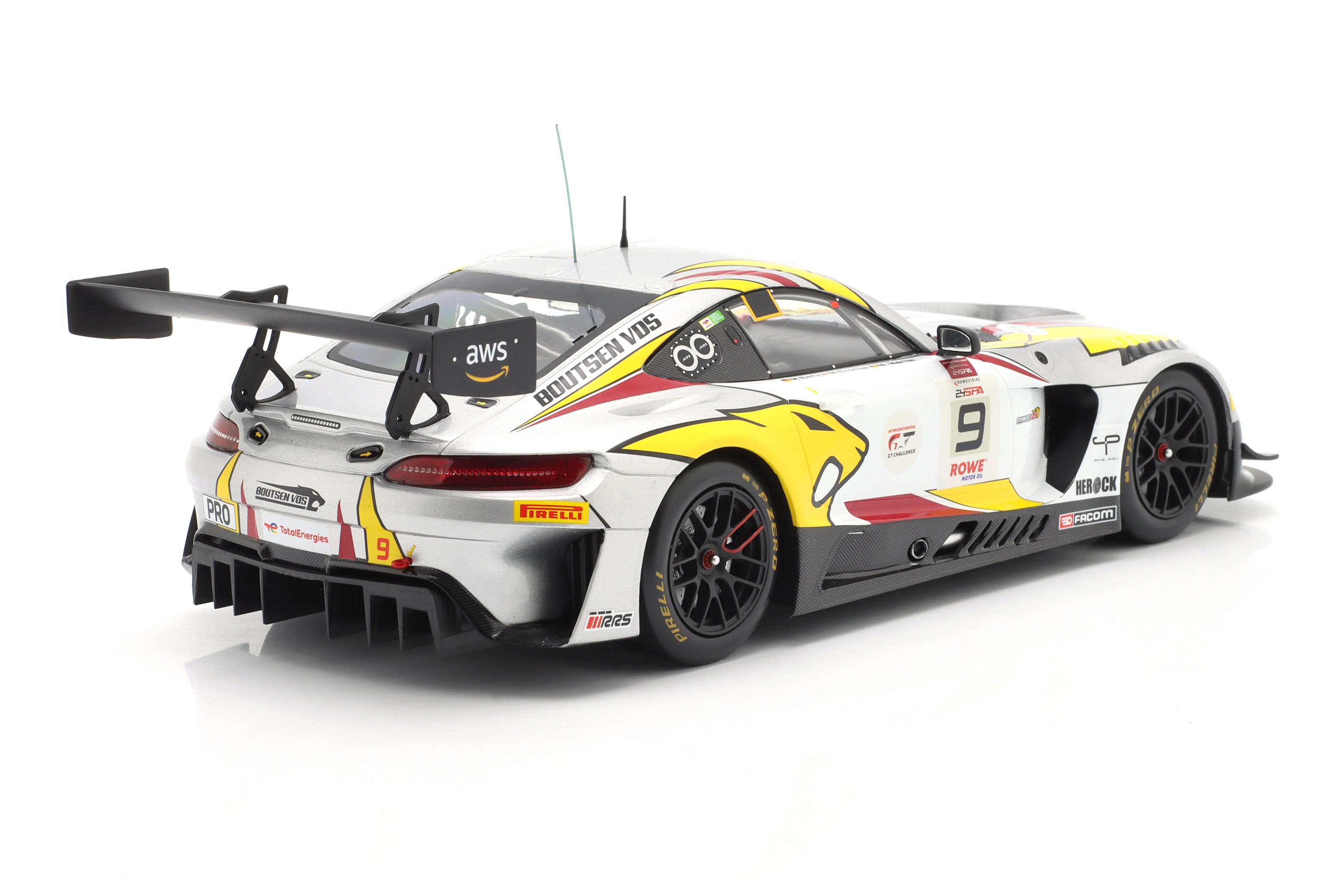 Mercedes-AMG GT3 EVO Boutsen VDS Racing Team #9 Grenier/ Götz/ Martin 24H Spa 2025 1:18 Ixo Models